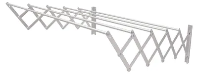 Productafbeelding van Uittrekbare wandwaslijn, 4,5 meter drooglengte, 90x14x3 cm, geschikt voor binnen- en buitengebruik