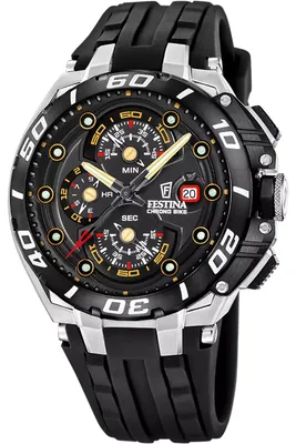 Festina F20755/8 Herren-Armbanduhr Chronograph Chrono Bike Silikon Schwarz 1