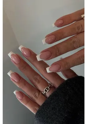 Obrázek produktu pro Kurz "Press on Nails" – balerínky, růžová, nude, bílá, francouzský styl, umělé nehty s lepidlem, 24 kusů