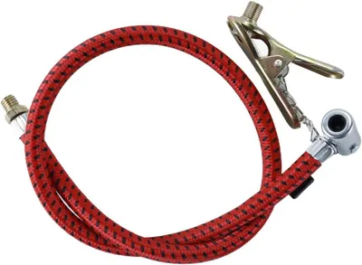 Produktbild von Pompslang-Fußpumpe und Handpumpe – Mit Autoventilanschluss – Rot