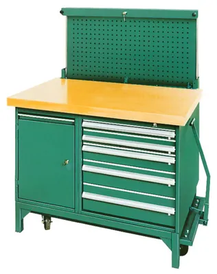 Produktbild von STAHLWILLE Fahrbare Werkbank 5 Schubl. L.760mm x B.1200mm x H.1400mm