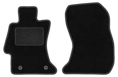Immagine prodotto di Tappetini anteriori in moquette per Subaru XV 2011-2017 (crossover) – 2 pezzi, neri, su misura – Wielganizator LUX