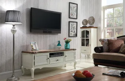 Zdjęcie produktu dla Kredens szafka pod telewizor szafka rtv stolik salon drewno klasyczne meble wiejskie