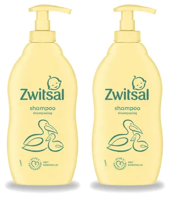 Produktbild von 2 x Zwitsal Babyshampoo Mild & Pflegend - 400 ml - Vorteilspackung - 2 Stücke