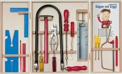 Produktbild von Pebaro 407 Laubsägeschrank Classic Set im Holzschrank