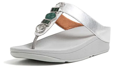 Productafbeelding van FITFLOP FitFlop Fino Ergonomische Teenslipper - Zilver ZILVER 41