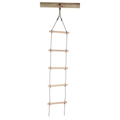 Produktbild von strickleiter 190 cm 5 Stufen 30 cm Holz hellbraun