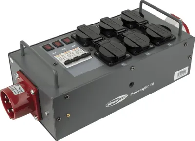Produktbild von Showgear Powersplit 16 CEE 16 A Leistungsteiler mit Sicherung
