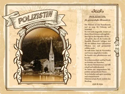 Zdjęcie produktu dla vianmo Drewniany znak 30x40 cm Polizistin Staatsdienerin Ordnung
