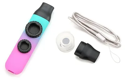 Obrázok produktu pre Nastaviteľná Kazoo - Dvojité zvukové otvory - Hudobné nástroje - Gitara/Ukulele/Housle/Piano - Ľahká - Odolný materiál - Hudobný nástroj