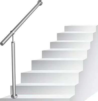 Produktbild von Clanmacy Edelstahl Handlauf Geländer Eingangsgeländer Aufmontage Wandhandlauf pflegeleicht Treppengeländer für Innen/Außen 150cm