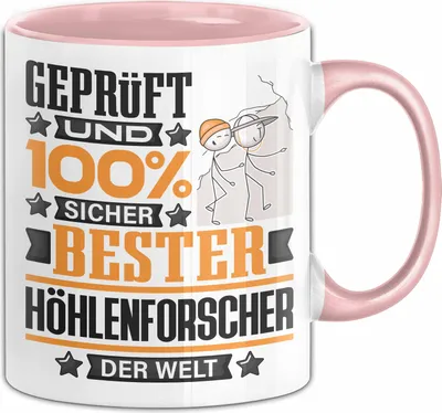 Produktbild von Höhlenforscher Geschenk Lustiger Spruch für Höhlenforscher Geschenkidee Bester Höhlenforscher Der Welt (Rosa)