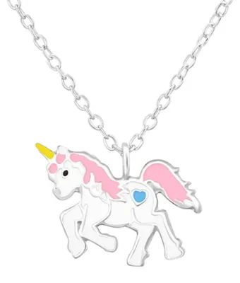Produktbild von Einhorn Kette Kinder Halskette Silber 925