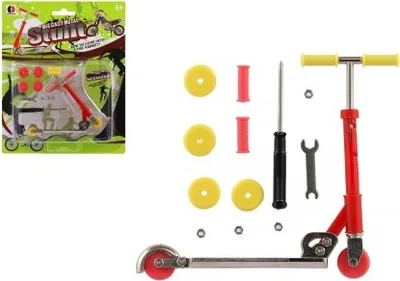 Image de Scooter à doigts métal/plastique 10cm avec accessoires - mélange de couleurs
