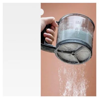 Produktbild von Halbautomatisches Mehlsieb aus Edelstahl für die Küche