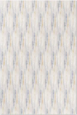 Produktbild von Abstrakte zarte gemalte Linien – Vinyl Fußmatte – 150x225 cm – Rutschfest, Pflegeleicht & Langlebig