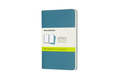 Produktbild von Moleskine Cahier Notizhefte Blanko, Pocket, A6, Kartoneinband, 3er Set, Lebhaftes Blau