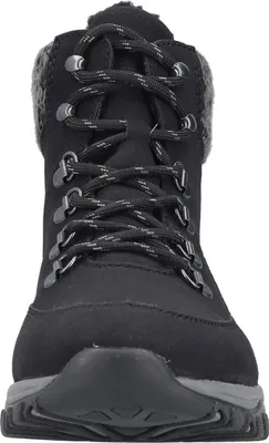 Zdjęcie produktu dla Buty za kostkę damskie Rieker z ciepłą podszewką i luźną wkładką, szerokość G 1/2 M9610, rozmiar:37 EU, kolor:Czarny