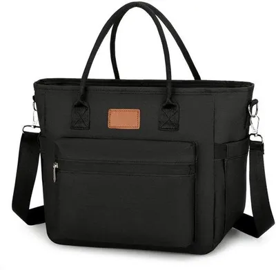 Produktbild von Isolierter Lunchbox 15L schwarz für Arbeit, Schule, Picknick