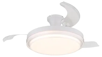 Produktbild von Globo Lighting Deckenventilator Metall weiß matt, LED