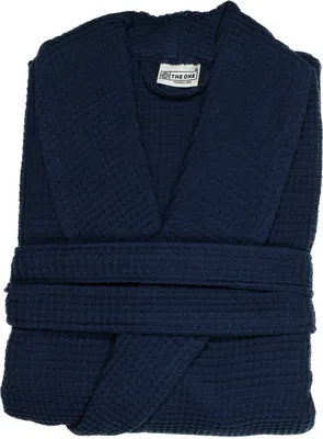 Produktbild von The One Towelling Uni Bademantel Waffle Bathrobe navy L/XL