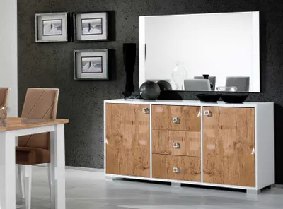 Zdjęcie produktu dla Komoda Sideboard Design 100*50 Luksusowe drewniane komody Szafka do salonu Szafki do salonu