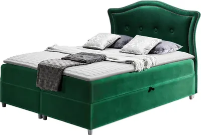 Produktbild von MIRJAN24 Boxspringbett Bedran, Doppelbett mit zwei Bettkästen für die Bettwäsche, Stilvoll Ehebett (Farbe: Magic Velvet 2225, Größe: 180 x 200 cm)