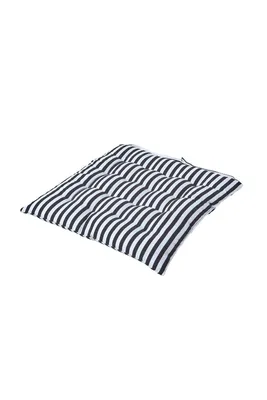 Produktbild von HOMESCAPES Sitzkissen aus 100% Baumwolle, 40 x 40 cm, Dünne Schwarz-Weiß-Streifen