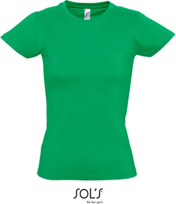 Image de SOLs 11502 | Imperial Women / T-shirt femme - Couleur : Kelly Green - Taille : S