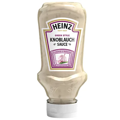 Immagine prodotto di Heinz Salsa all'aglio alla greca con aroma di aglio fresco 220ml