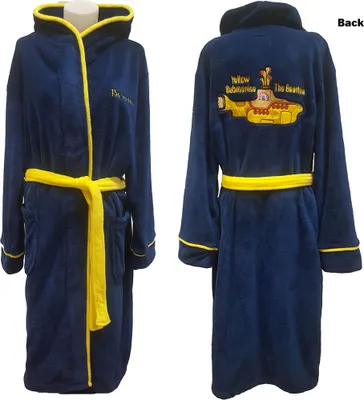 Produktbild von Die Beatles - Gelbes U-Boot Uni Bademantel - Blau
