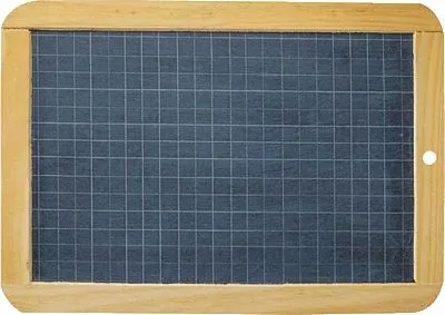 Produktbild von Tafel Naturschiefer mit Holzumrandung 26x18cm.