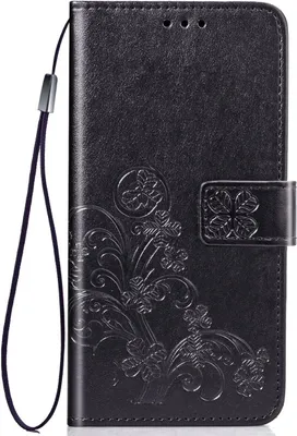 Produktbild von König Design Hülle kompatibel mit Nokia 44959 Kunstleder Handyhülle - Handy Case Schwarz