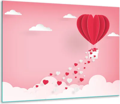 Obrázok produktu pre Kryt varnej dosky Kryt sklokeramickej varnej dosky Splashback Glass 60x52cm Heart