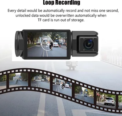 Produktbild von Motorrad Dashcam - 3-Kanal DVR - 4K UHD - 3 Objektive - WiFi - 150° Weitwinkel - Frontmontage