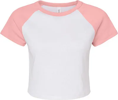 Zdjęcie produktu dla Koszulka damska Bella Micro Rib Raglan Baby Tee