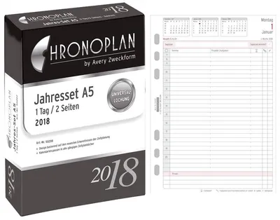 Obrázok produktu pre CHRONOPLAN ročný denný plán 2017, A5