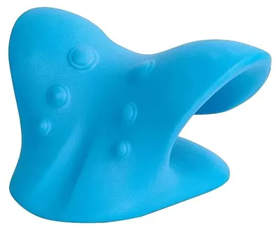 Image de Coussin de massage, soutien cervical, relaxation musculaire, bleu