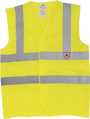 Produktbild von Yoko Warnweste, flammfest, ärmellos RW5456 (XL) (Gelb)