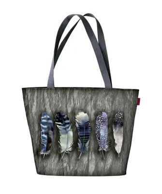 Image de Holi Sac à bandoulière avec fermeture éclair Femme Shopper Convient pour A4 Sac de transport Sac avec motif Fly Away