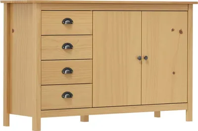 Immagine prodotto di Maison Exclusive - Credenza Hill color miele 130x40x80 cm in legno massello di pino