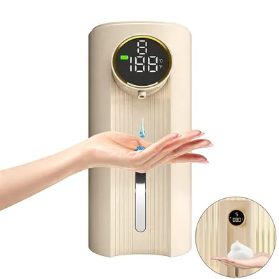 Produktbild von Automatischer Seifenspender 350ml, berührungslos, einstellbare Dosierung 5 Stufen, USB aufladbar, LCD Display,Wand- & Tischmontage