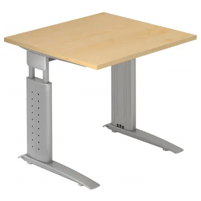 Produktbild von UNDA 8 S - 80 x 80 Ahorn/Silber höhenverstellbar