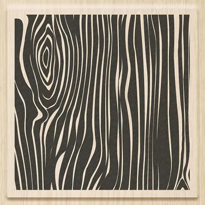 Produktbild von HEYDA 211801702 Stempel Hintergrundstempel Wood Holz matt lackiert