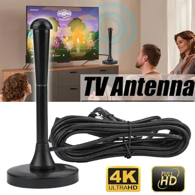 Produktbild von DVB-T/DVB-T2 TV-Antenne 4K Digital HDTV-Antenne mit Signalverstärker & 5m Kabel