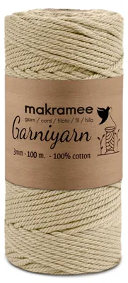 Obrázok produktu pre Šnúra na macramé, 3 mm x 100 m, 100% bavlna