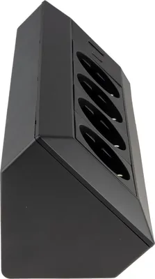 Zdjęcie produktu dla blok gniazd 4-drożnych USB-A+C antracyt 250V 16A montaż natynkowy