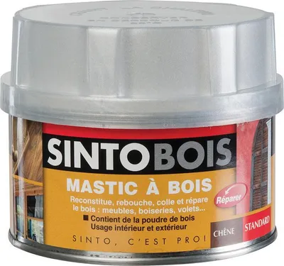 Image de Mastic SINTOBOIS + Tube durcisseur SINTO - Chêne - Boite 1 L - 23702