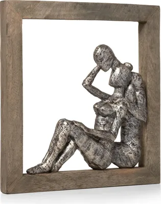 Image de Moritz Sculpture Cadre abstrait Couple d'amoureux Cadre photo 29 x 27 x 3 cm | Couple Amoureux | Cadeaux de couple | à suspendre |