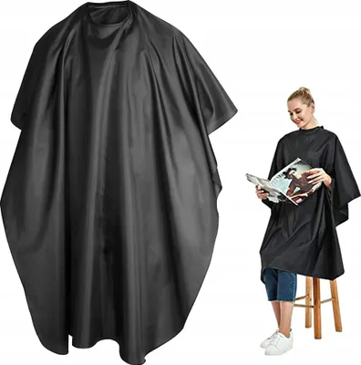Produktbild von Nylon Friseurumhang Universelle Größe, 110x100 cm, wasserabweisend, maschinenwaschbar